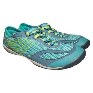 Merrell Pace Glove Shoes Sneakers Womens Size 9 Barefoot Carribean Sea Blue